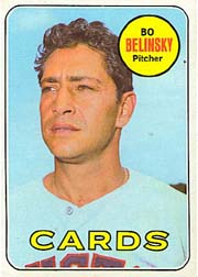 1969 Topps Baseball Cards      366     Bo Belinsky